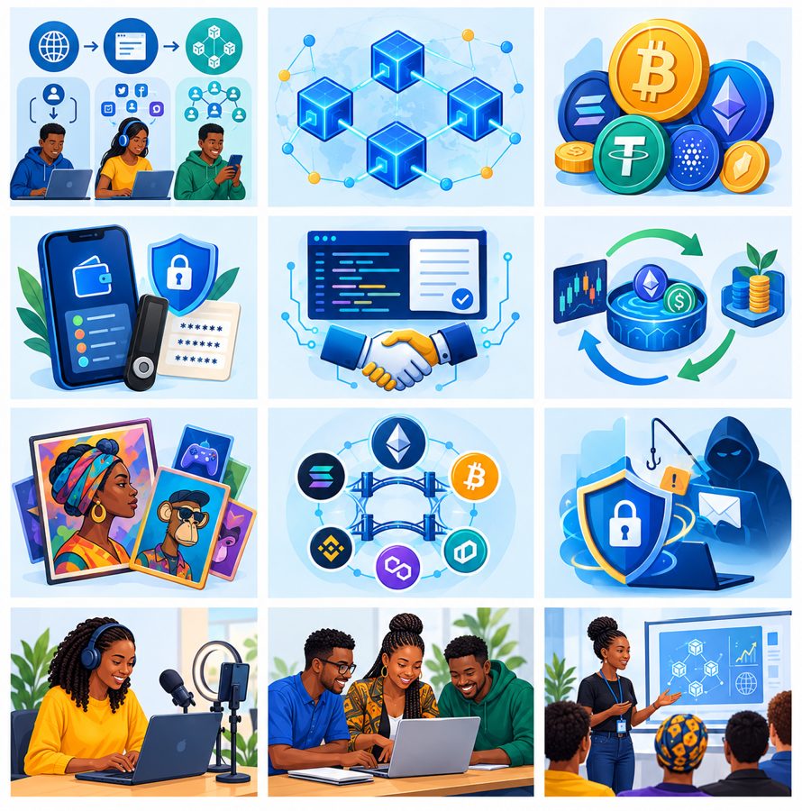 Web3 Made Simple course illustrations